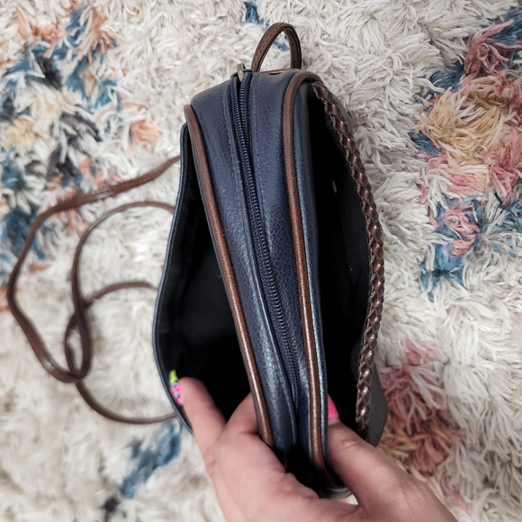 Vintage 90s Liz Claiborne Faux Leather Purse Bag Mini 1990s Preppy Academia Y2K - Picture 5 of 14